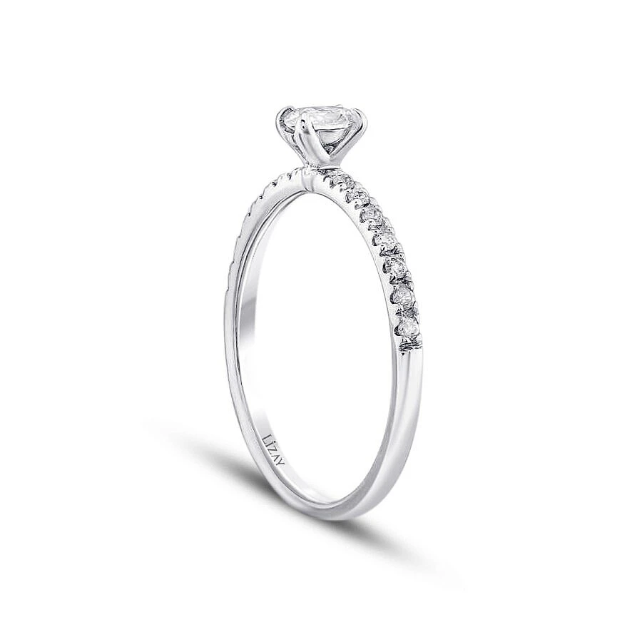 0.58 Karat Pırlanta Oval Tektaş Yüzük - 2