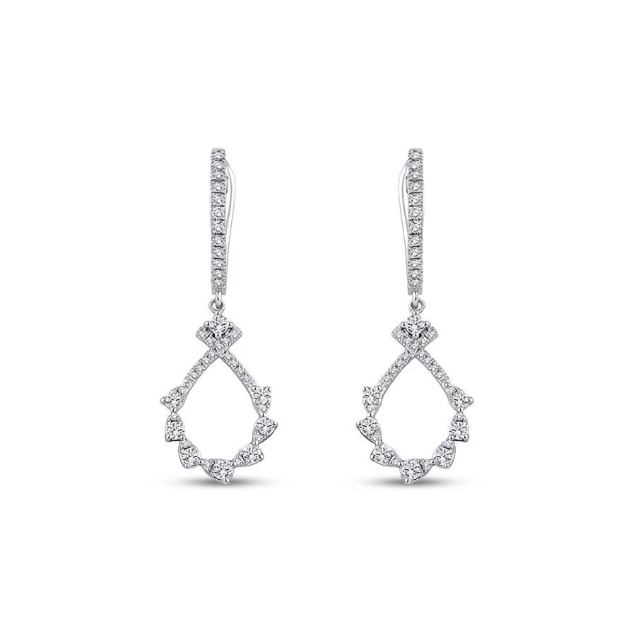 0.58 Karat Pırlanta Trend Küpe - 2