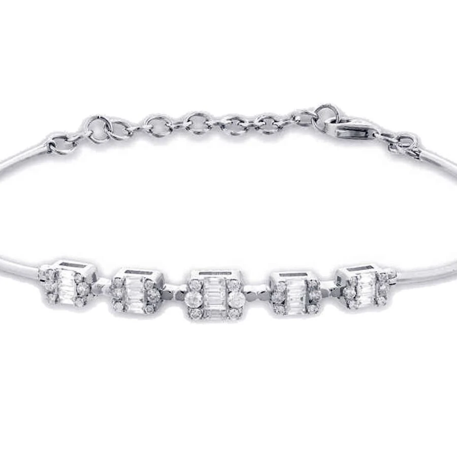 0.60 Karat Pırlanta Baget Kelepçe - 2