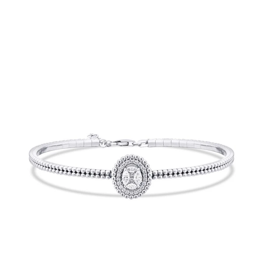 0.61 Karat Pırlanta Markiz Kelepçe - 1