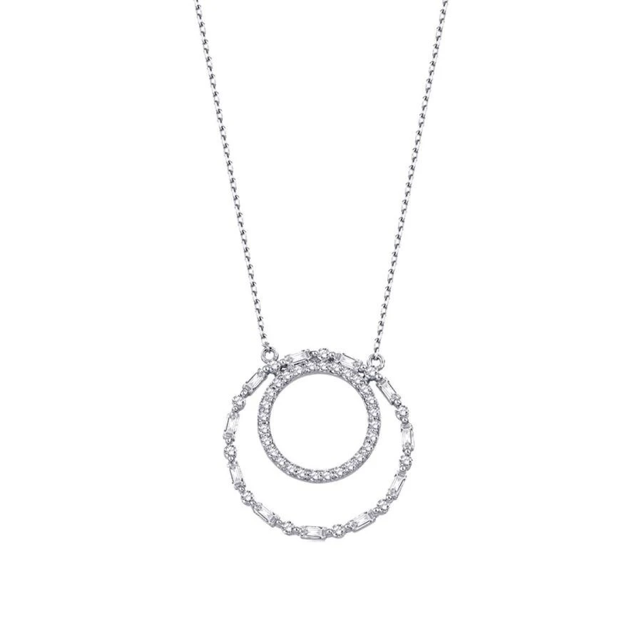 0.66 Karat Pırlanta Baget Kolye - 1