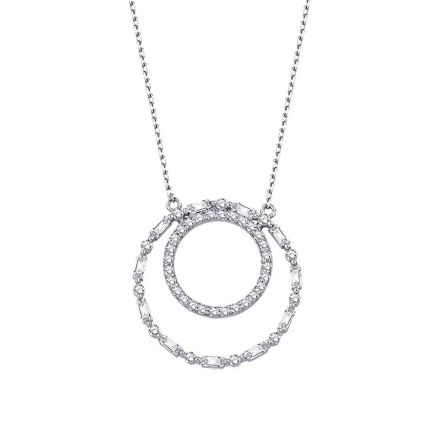 0.66 Karat Pırlanta Baget Kolye - 2