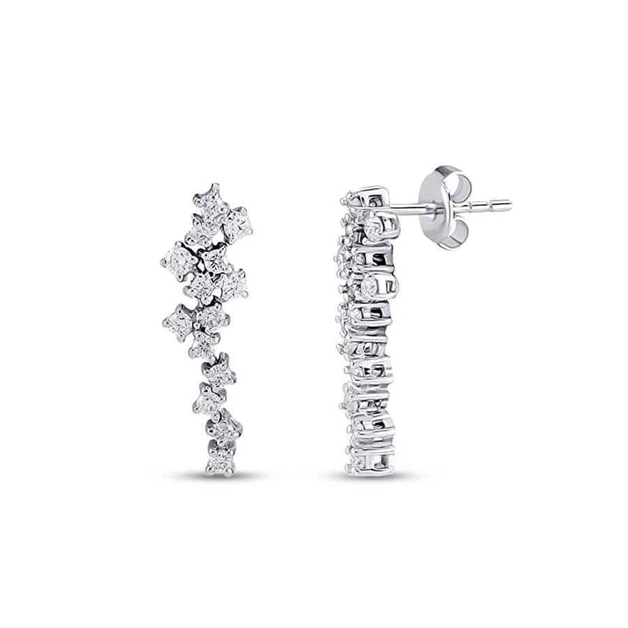 0.67 Karat Pırlanta Trend Küpe - 1