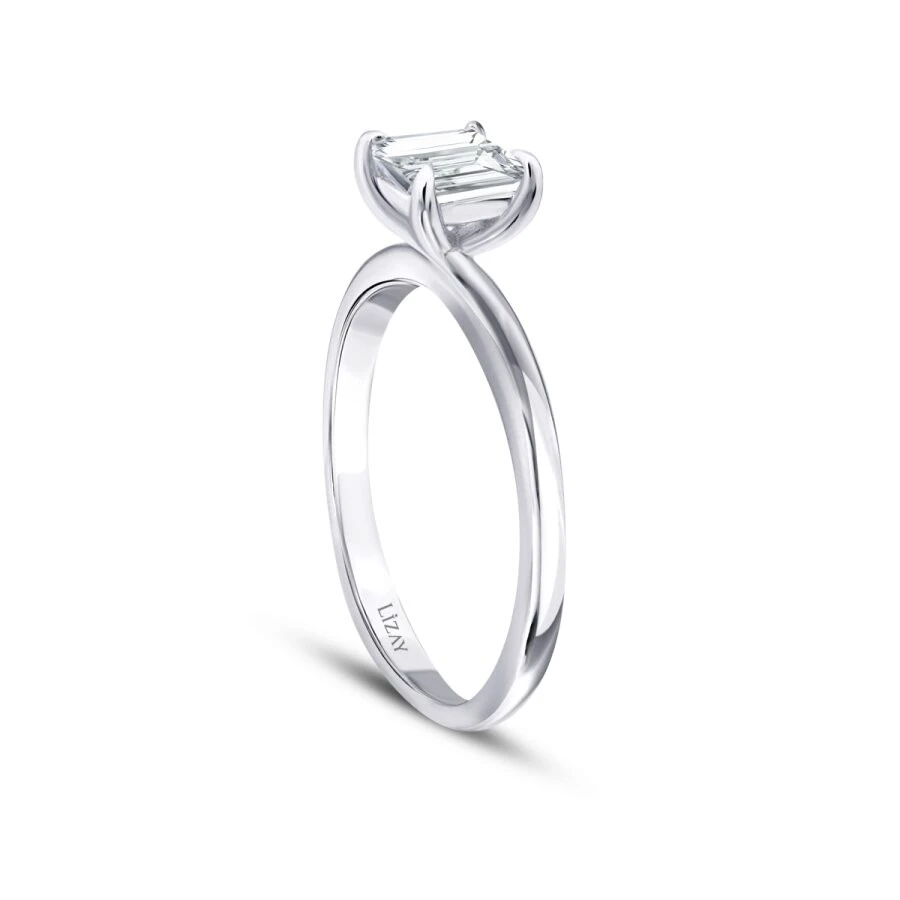 0.70 Karat Pırlanta Prenses Tektaş Yüzük - 2