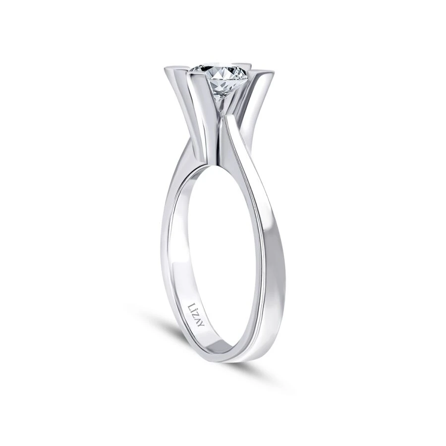 0.70 Karat Pırlanta Tektaş Yüzük - 2