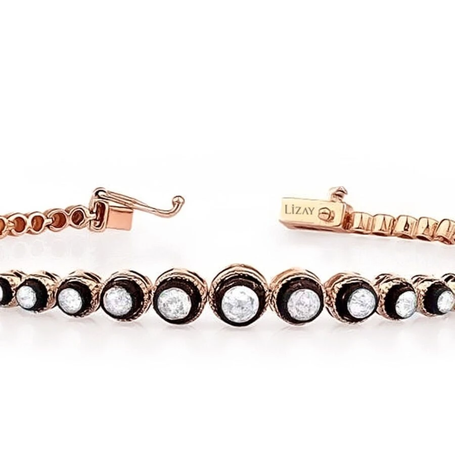 0.71 Karat Elmas Tasarım Bileklik - 2