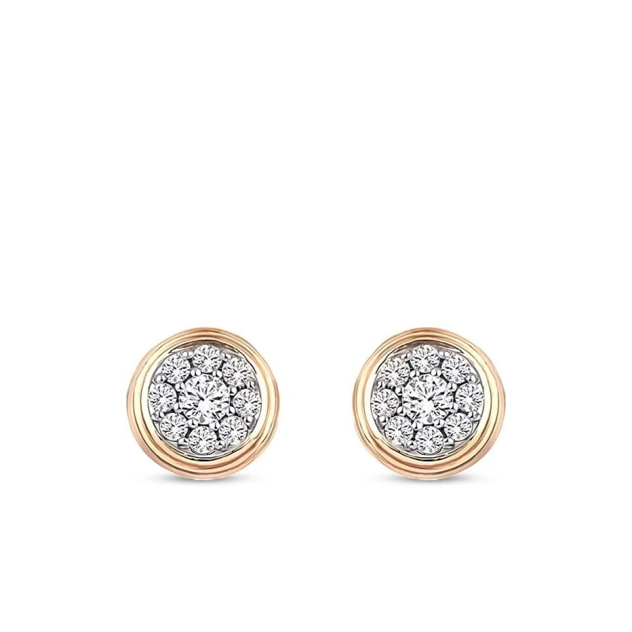 0.72 Karat Pırlanta Trend Küpe - 2