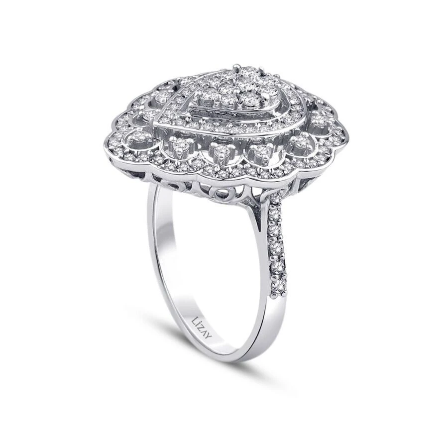 0.73 Karat Pırlanta Damla Trend Yüzük - 2