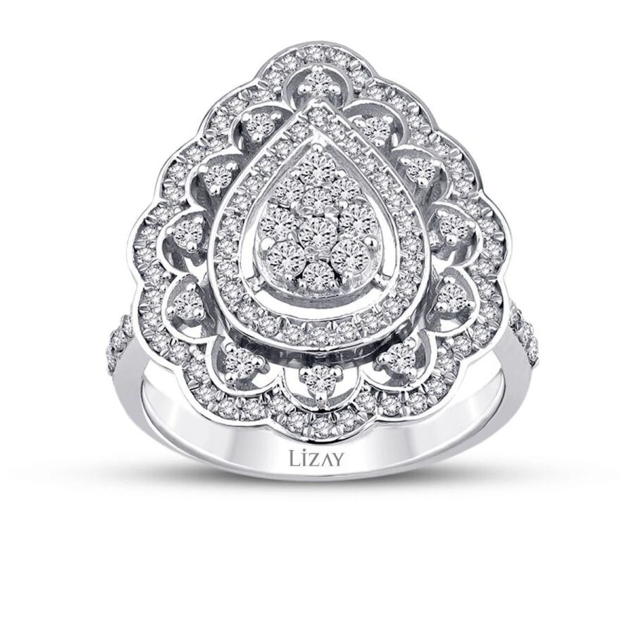 0.73 Karat Pırlanta Damla Trend Yüzük - 1