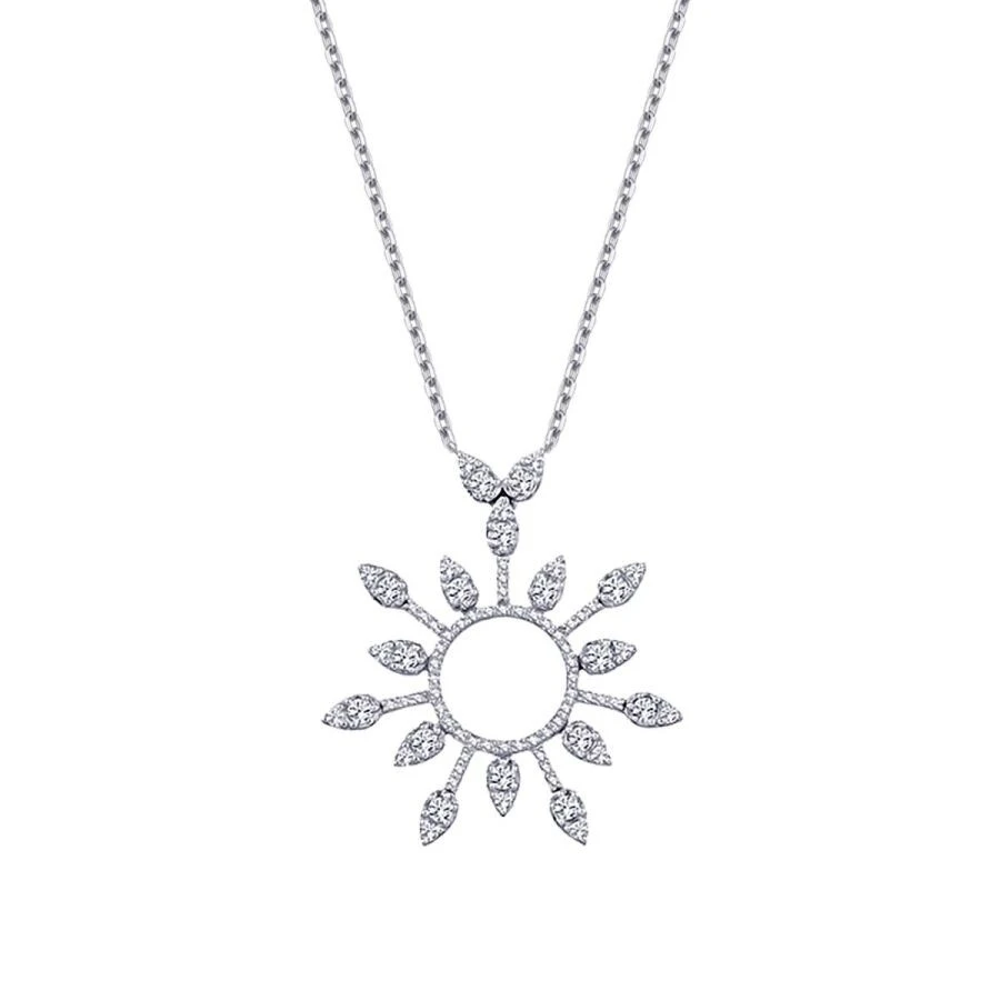 0.86 Karat Pırlanta Aurora Kolye - 2