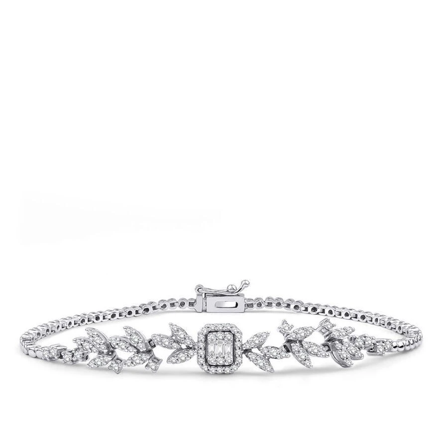 0.91 Karat Pırlanta Baget Bileklik - 1