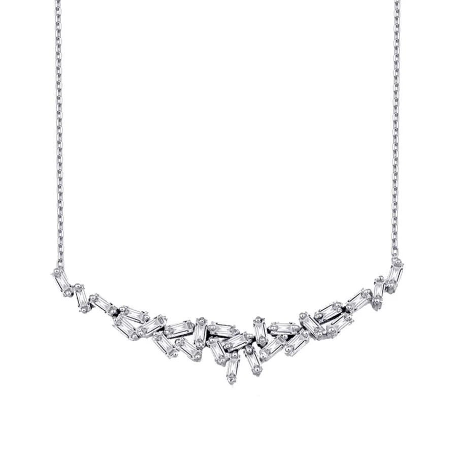 0.93 Karat Pırlanta Baget Kolye - 2