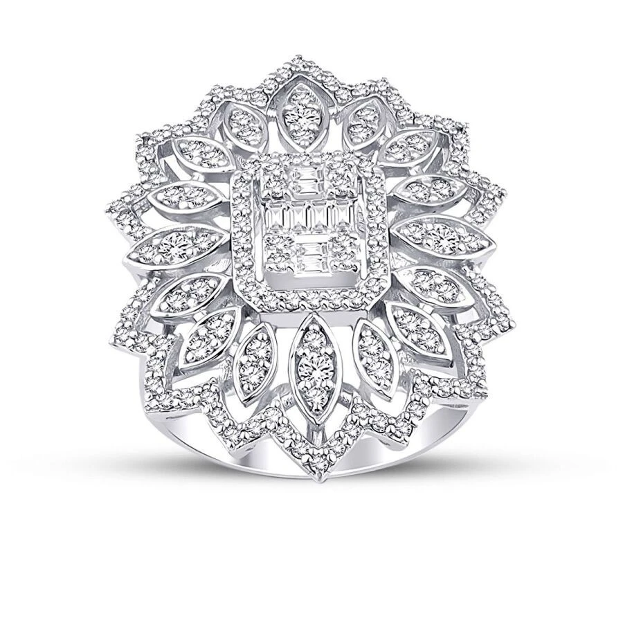 0.99 Karat Pırlanta Baget Yüzük - 1