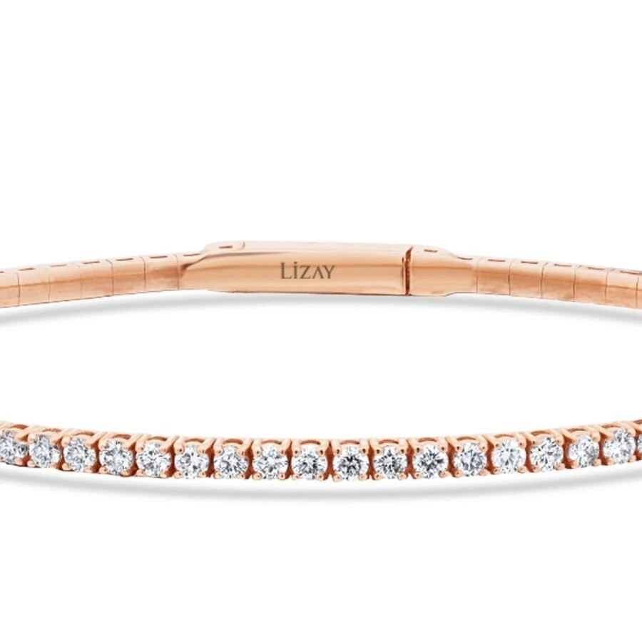 0.99 Karat Pırlanta Su Yolu Kelepçe - 2