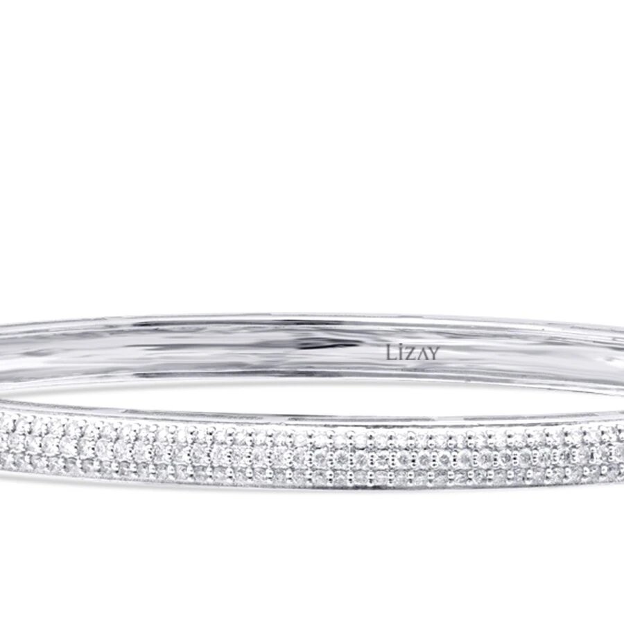 1.04 Karat Pırlanta Baget Kelepçe - 2