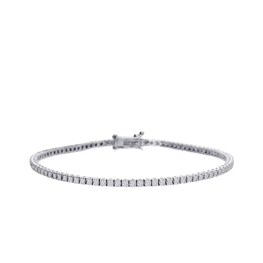 1.00 Karat Pırlanta Su Yolu Bileklik - 1