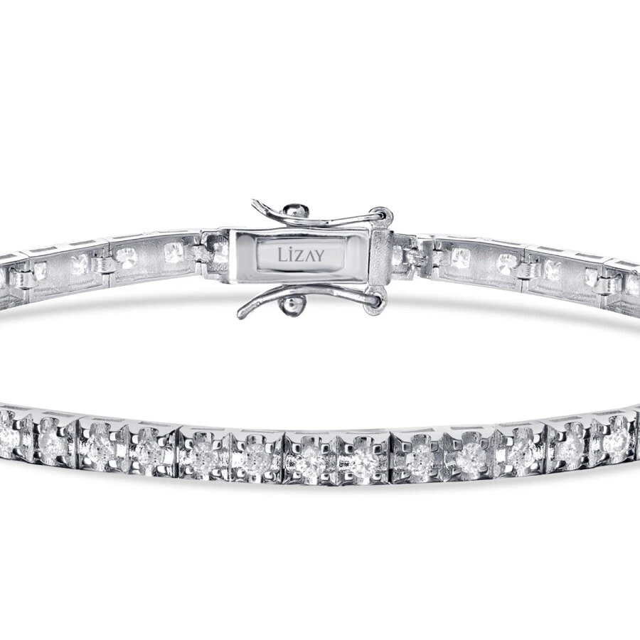 1.00 Karat Pırlanta Su Yolu Bileklik - 2