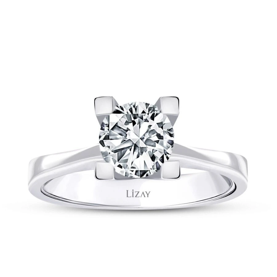 1.00 Karat Pırlanta Tektaş Yüzük - 3