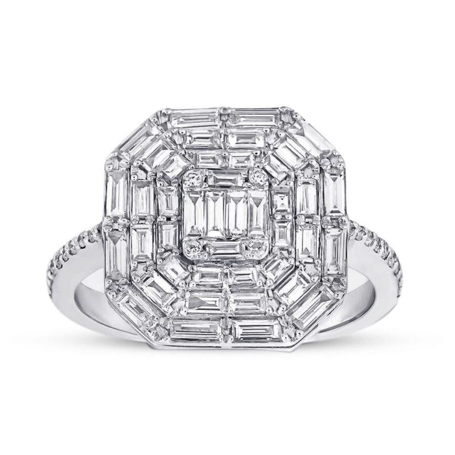 1.01 Karat Pırlanta Baget Yüzük - 1