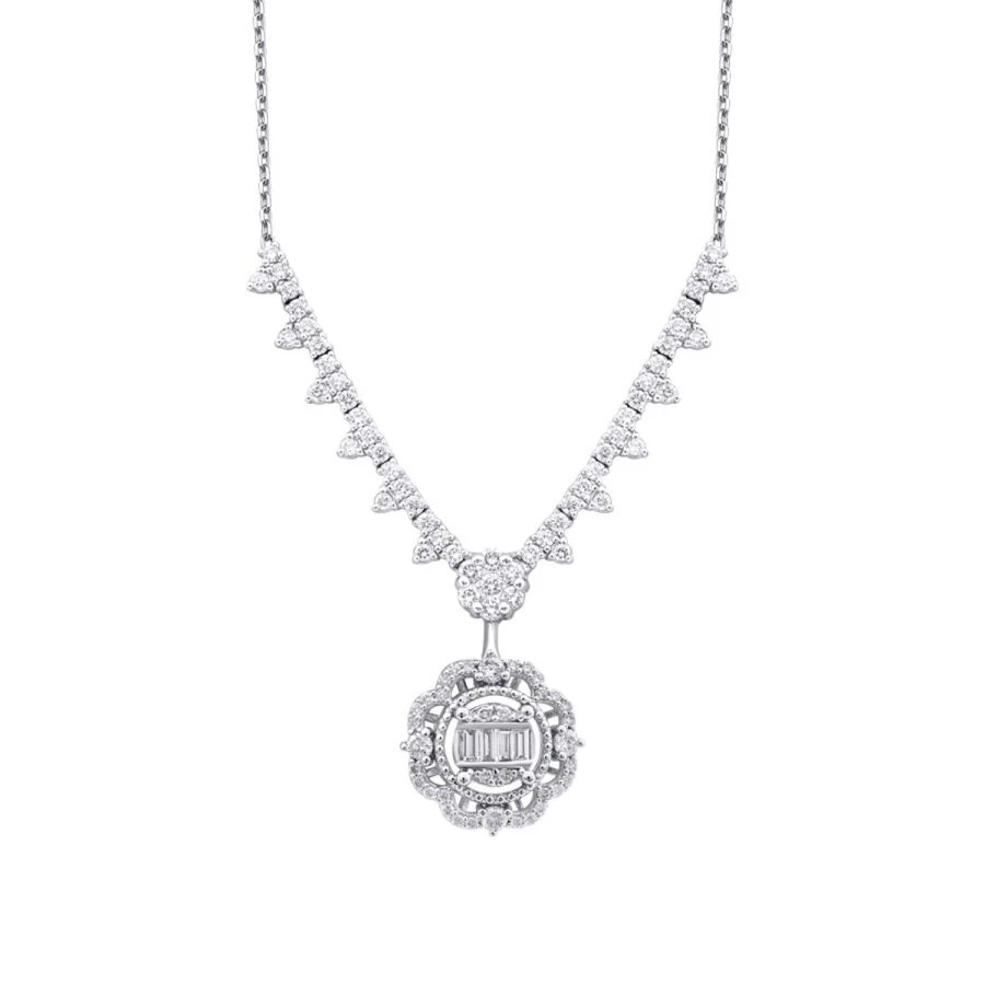 1.03 Karat Pırlanta Baget Gerdanlık - 2