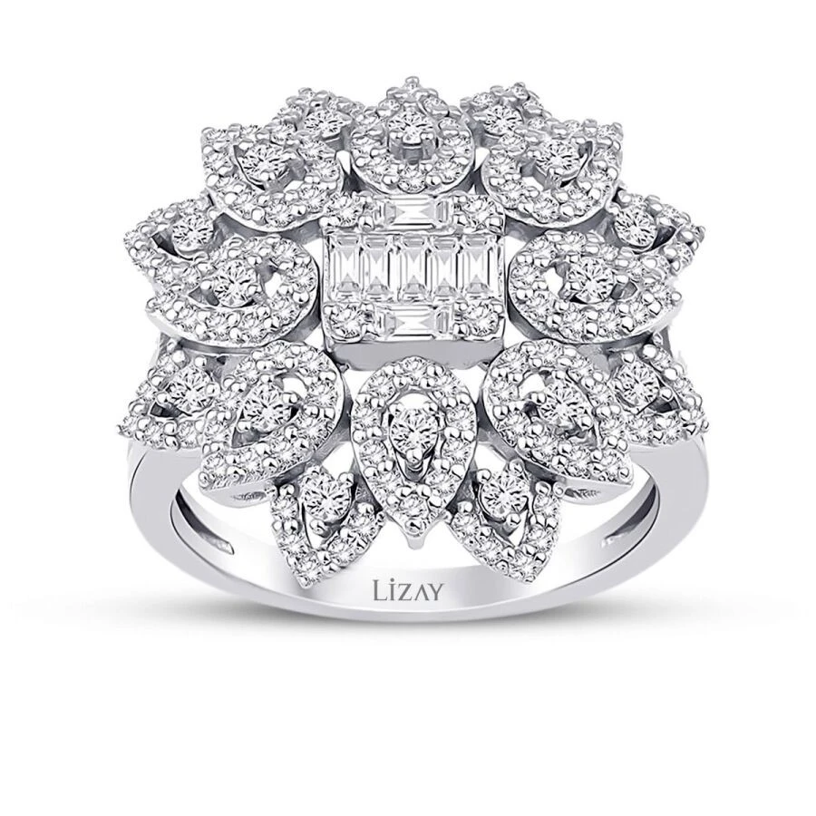 1.04 Karat Pırlanta Baget Yüzük - 1