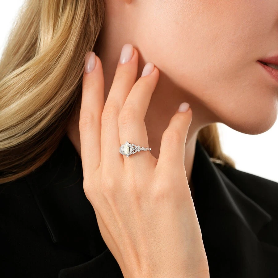 1.06 Karat Pırlanta Fancy Yüzük - 4