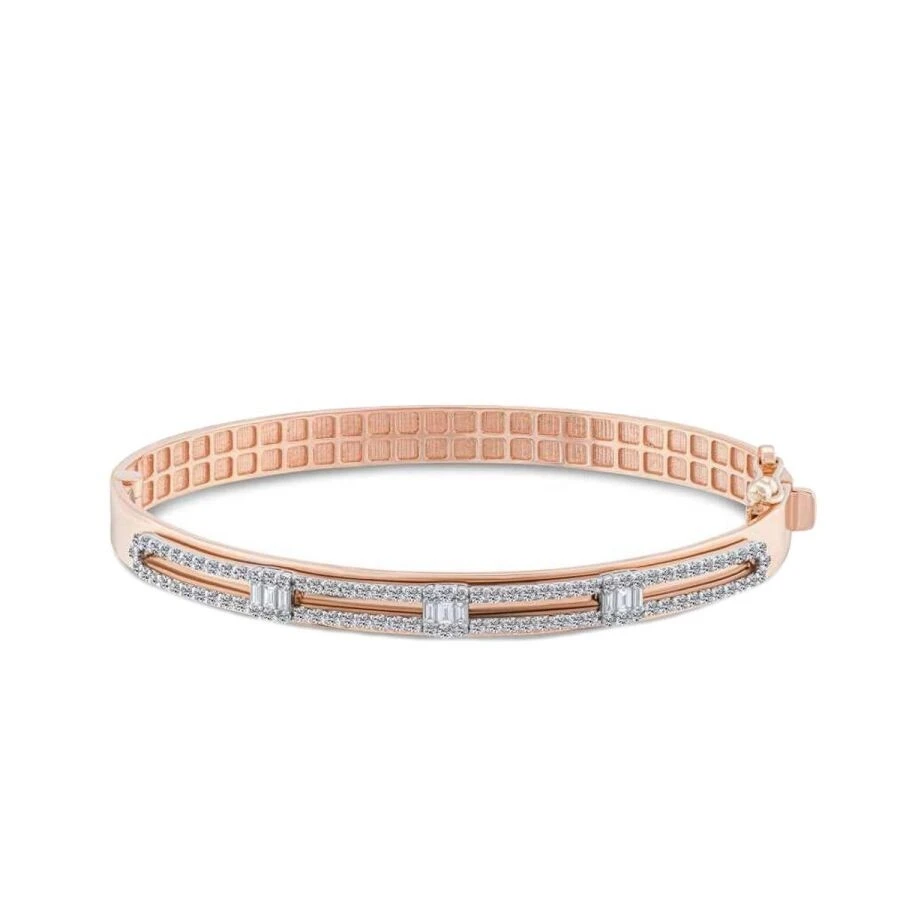 1.07 Karat Pırlanta Baget Kelepçe - 1