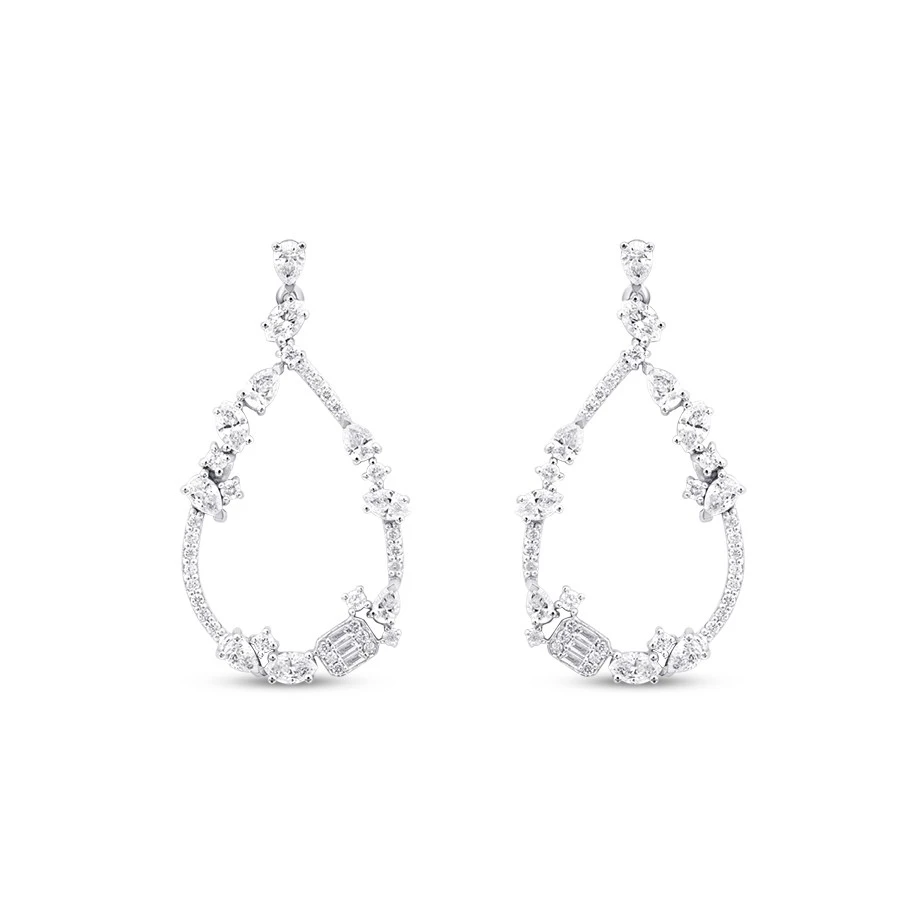 1.07 Karat Pırlanta Trend Küpe - 2