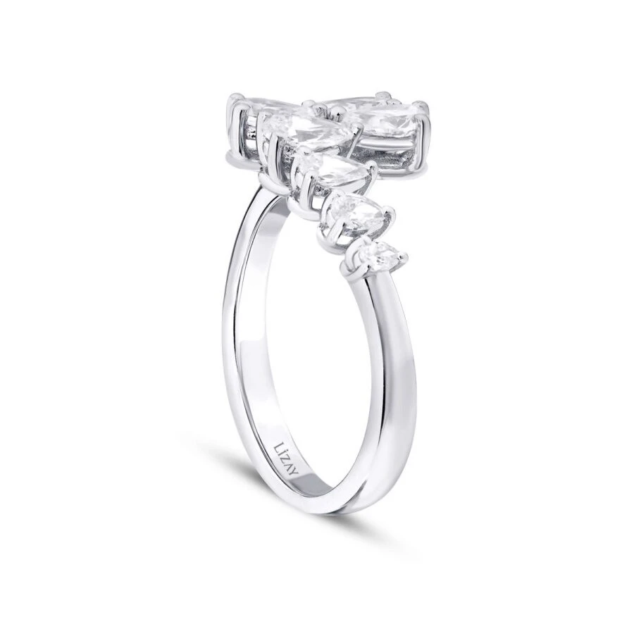 1.08 Karat Pırlanta Damla Yüzük - 2