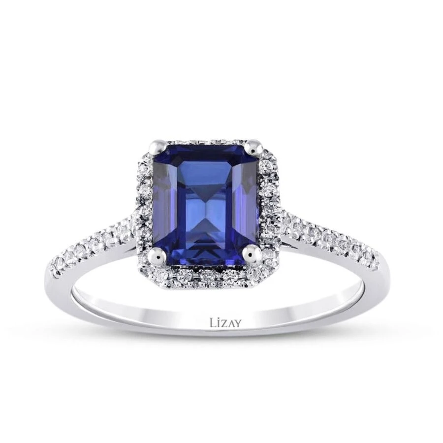 1.20 Karat Pırlanta Safir Yüzük - 1