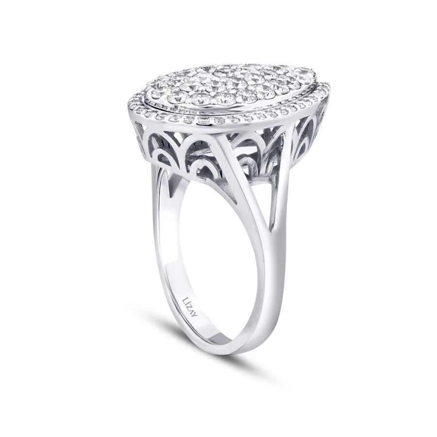 1.30 Karat Pırlanta Trend Damla Yüzük - 2