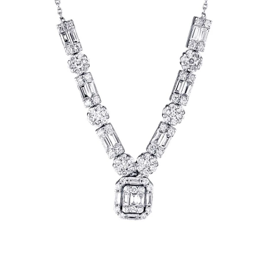 1.36 Karat Pırlanta Baget Kolye - 2