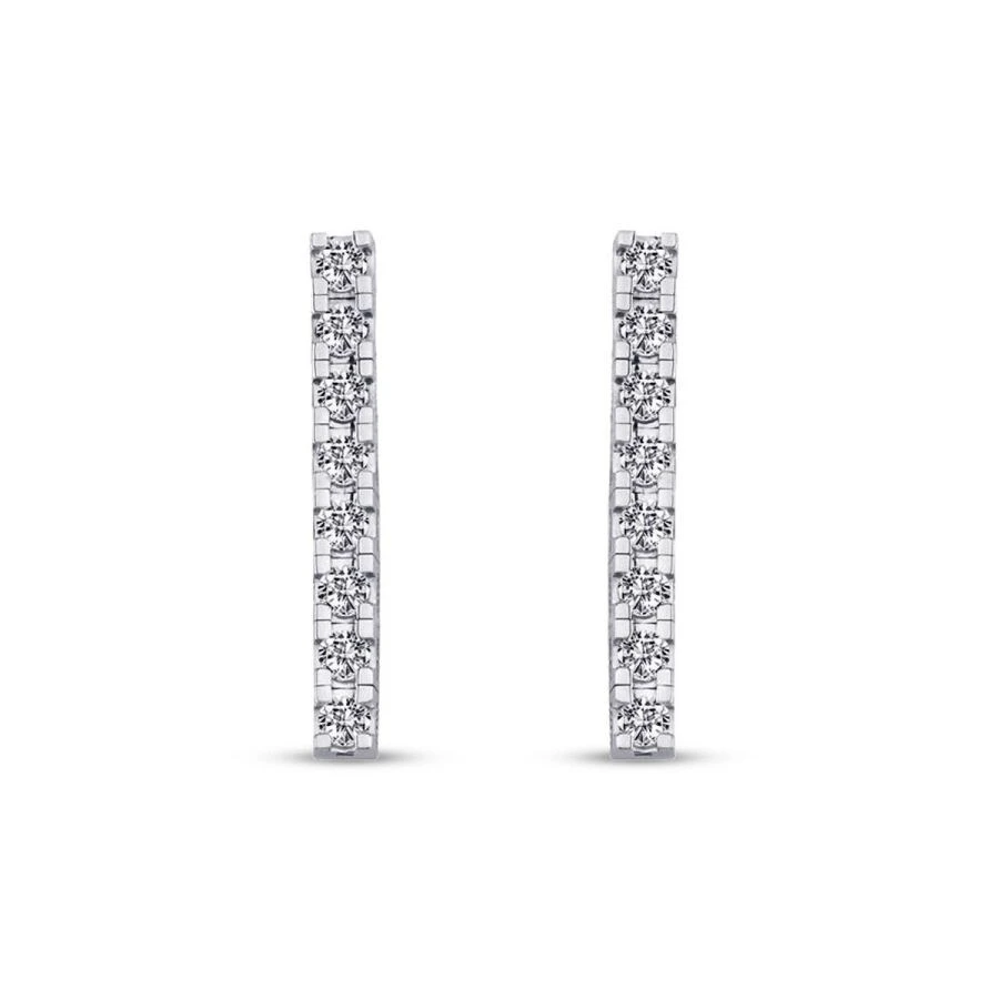 1.46 Karat Pırlanta Su Yolu Küpe - 2