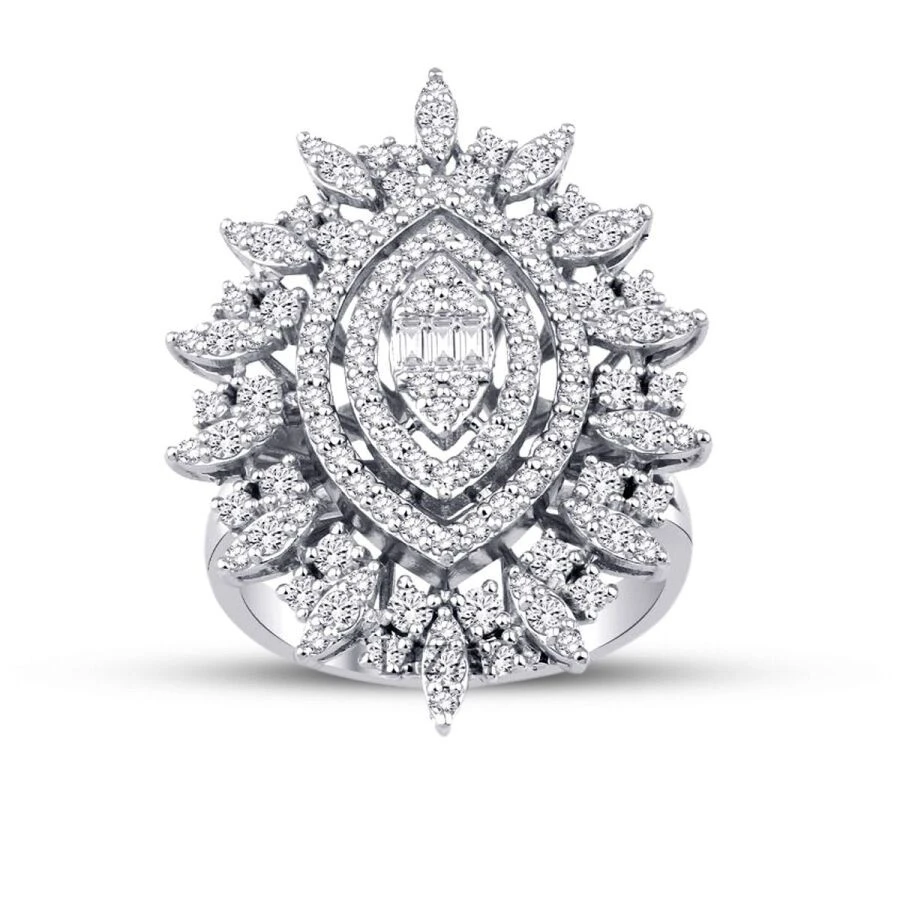 1.48 Karat Pırlanta Baget Yüzük - 1