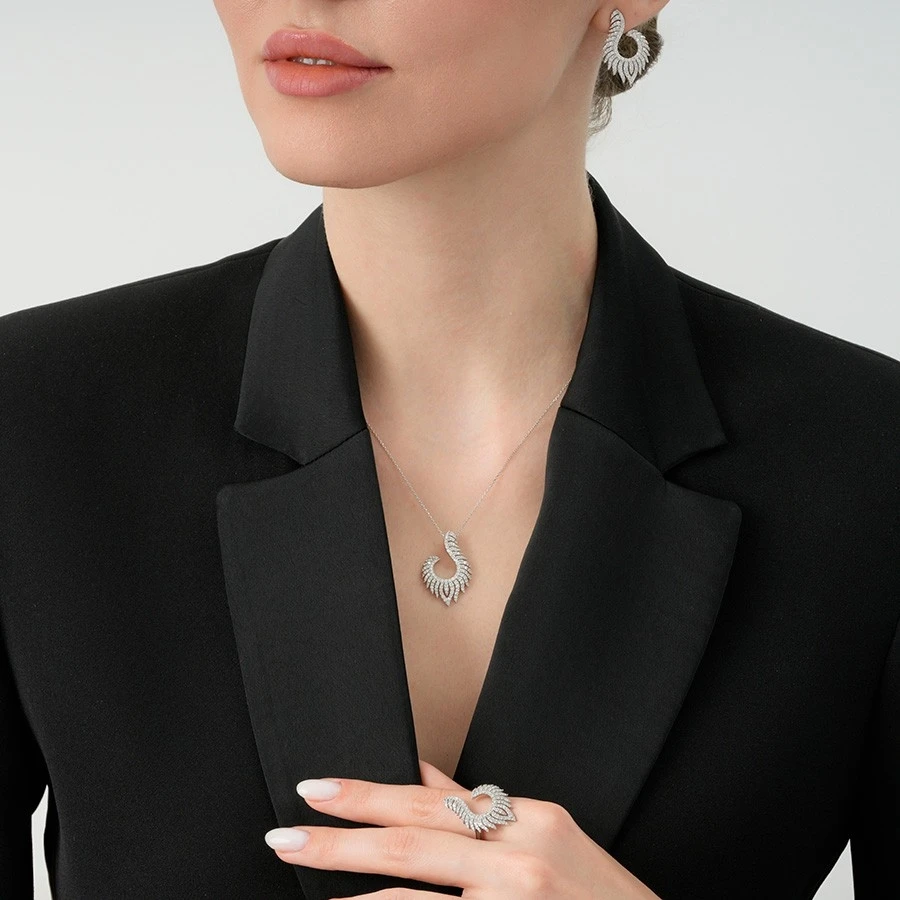 1.53 Karat Pırlanta Trend Küpe - 3