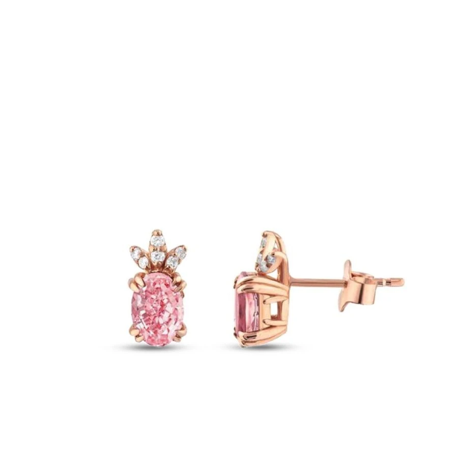 1.55 Karat Pırlanta Turmalin Küpe - 1