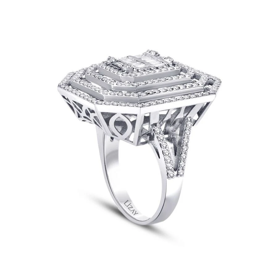 1.56 Karat Pırlanta Aurora Baget Yüzük - 2