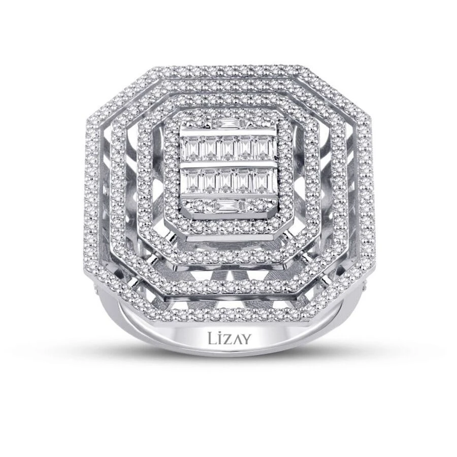 1.56 Karat Pırlanta Aurora Baget Yüzük - 1