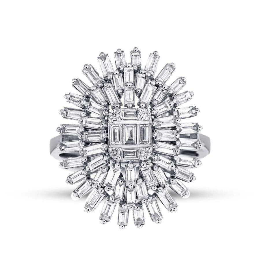 1.62 Karat Pırlanta Baget Yüzük - 1