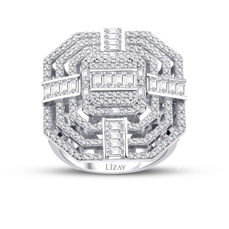 1.98 Karat Pırlanta Baget Yüzük - 1