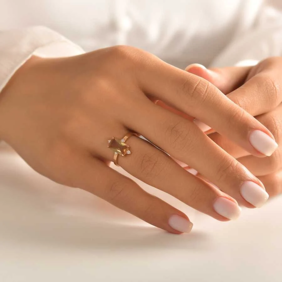 1.98 Karat Pırlanta Zultanit Yüzük - 3