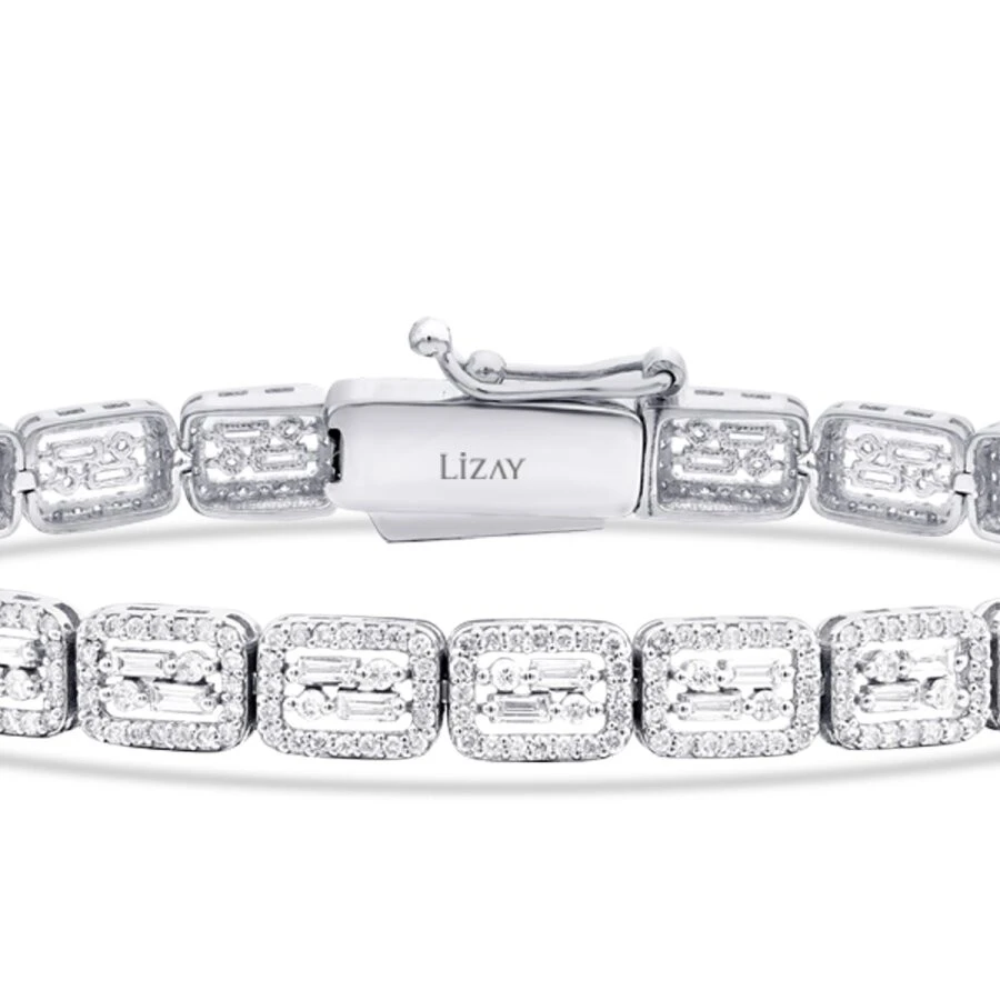 2.33 Karat Pırlanta Baget Bileklik - 2