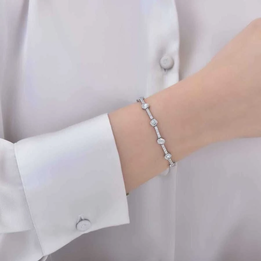 2.10 Karat Pırlanta Baget Bileklik - 2