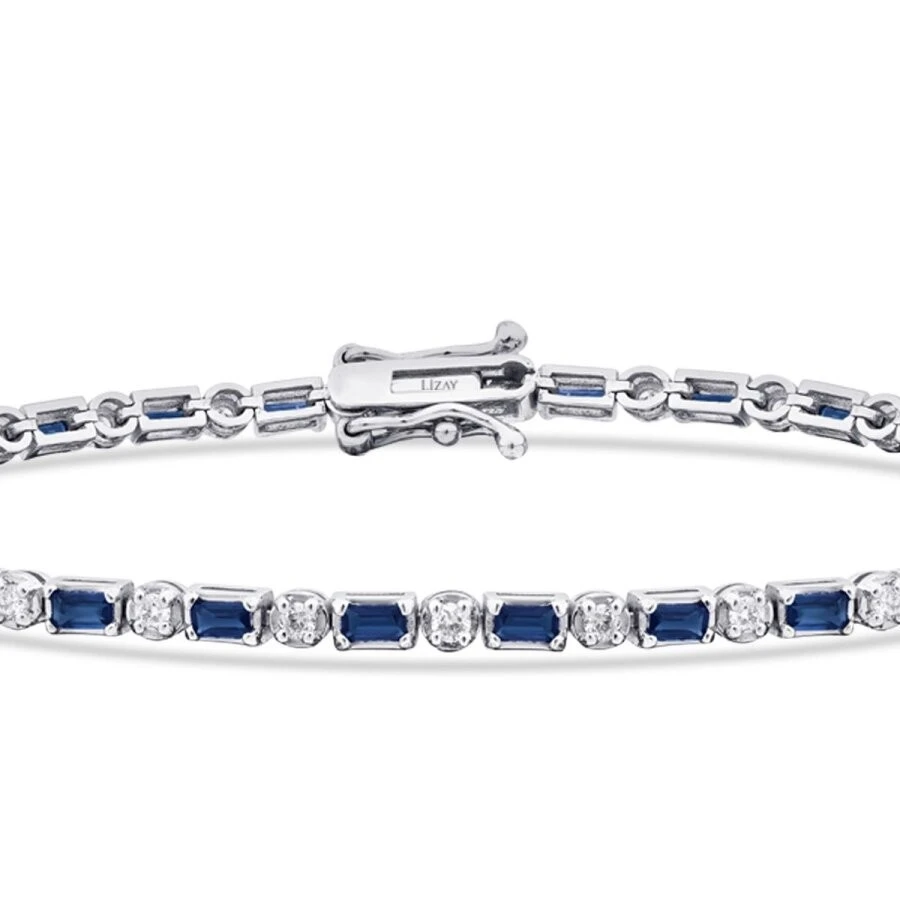 2.19 Karat Pırlanta Safir Bileklik - 2