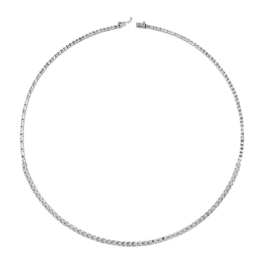 2.45 Karat Pırlanta Yarımtur Su Yolu Gerdanlık - 1