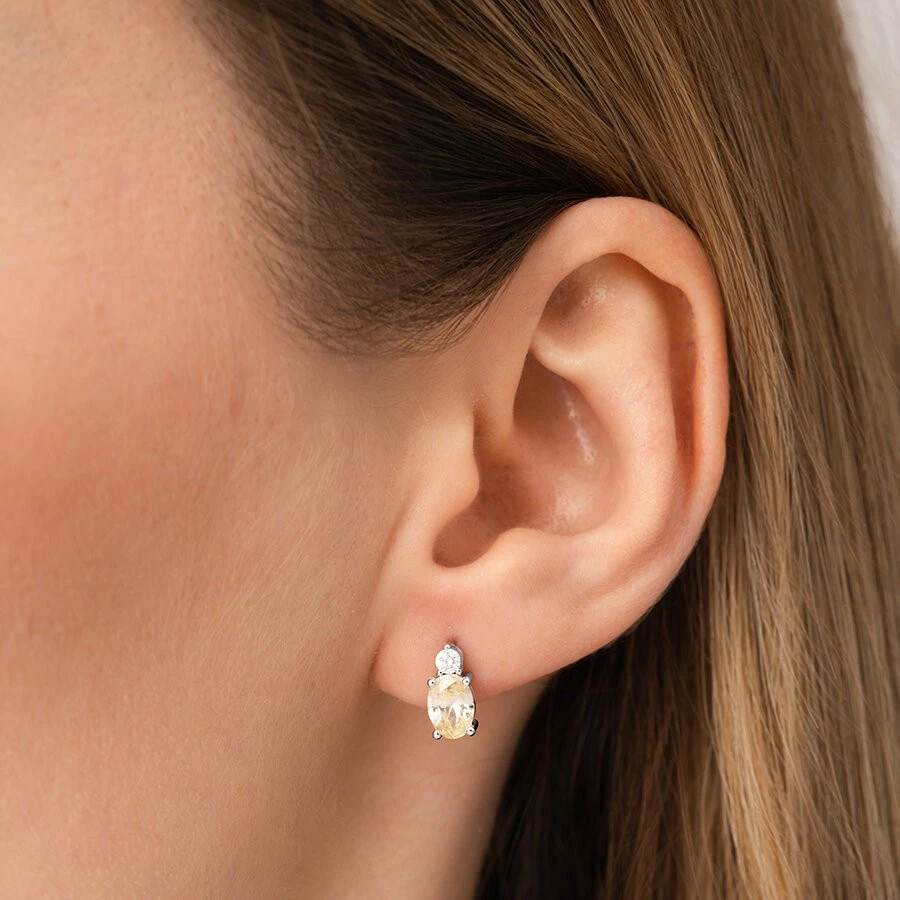 2.52 Karat Pırlanta Fancy Küpe - 3