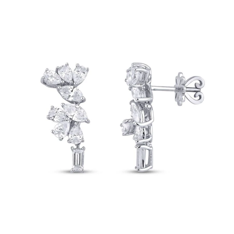 2.58 Karat Pırlanta Trend Küpe - 1