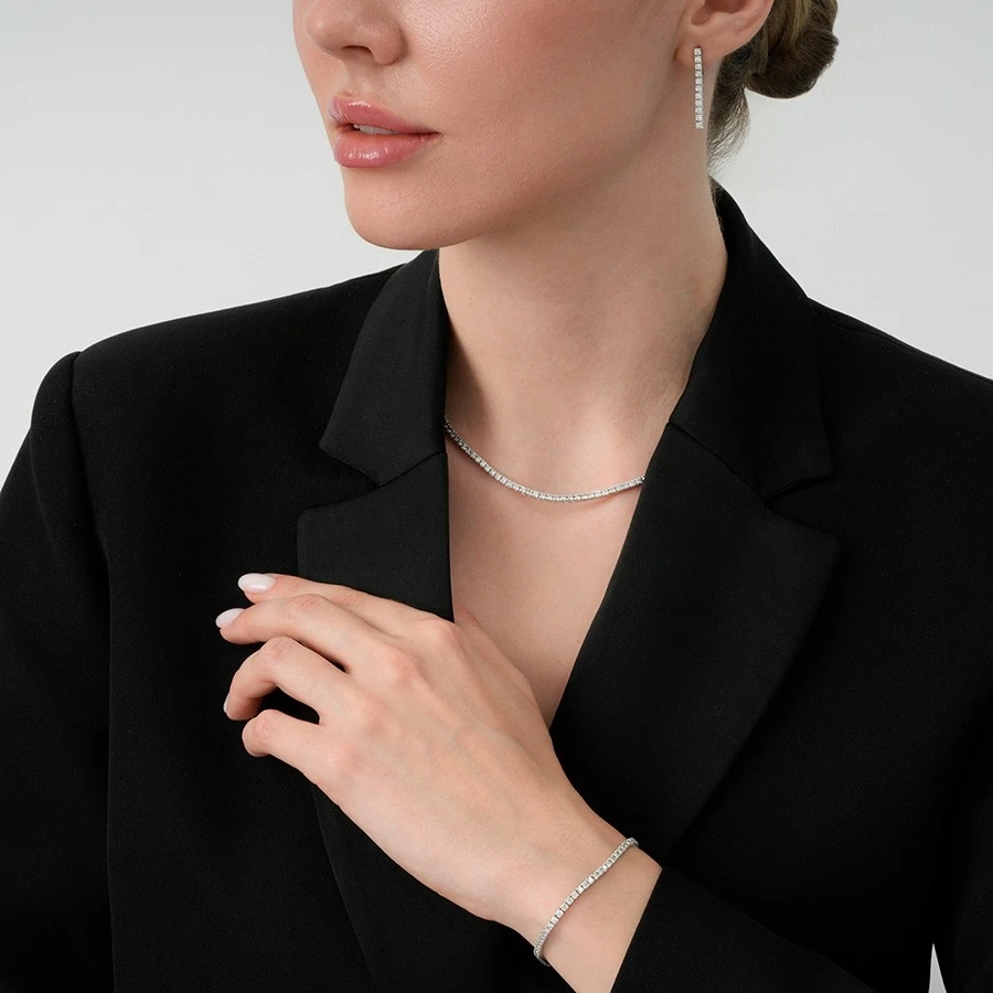 2.60 Karat Pırlanta Su Yolu Gerdanlık - 4