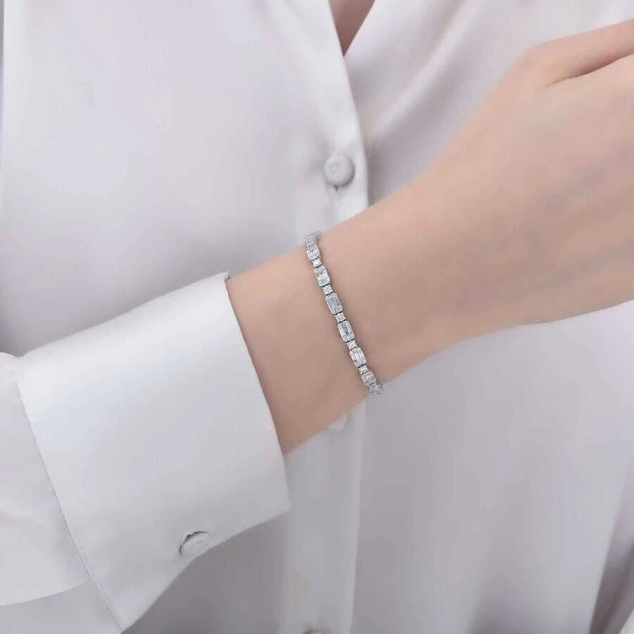 2.74 Karat Pırlanta Baget Bileklik - 3