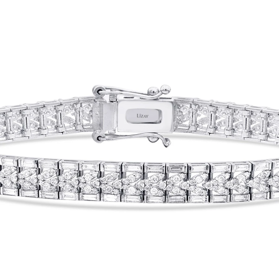 2.83 Karat Pırlanta Baget Bileklik - 2